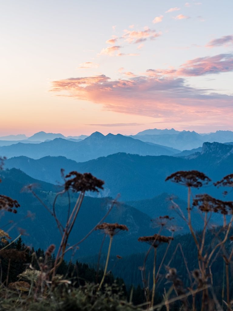 Bergpanorama Sonnenaufgang