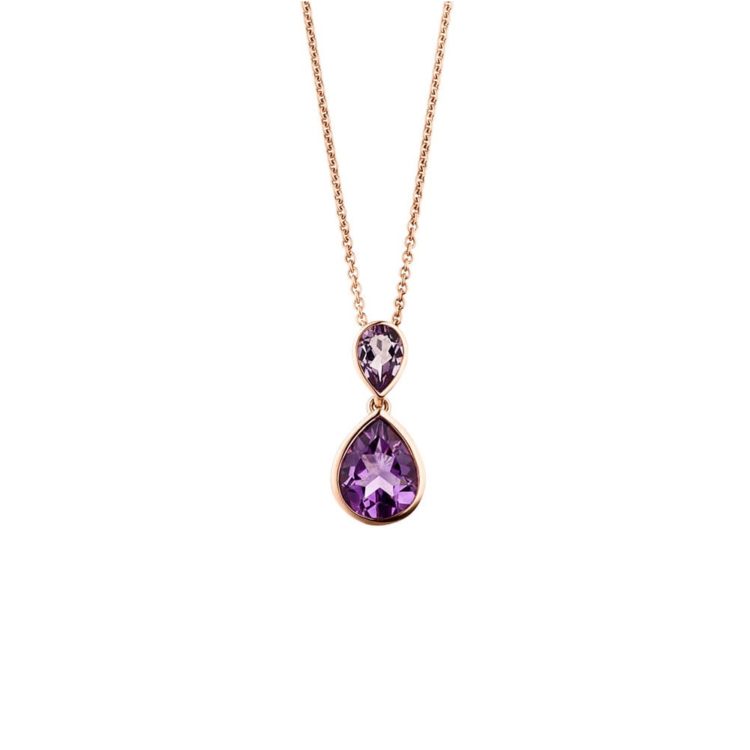 Amethyst Collier 585/-Roségold