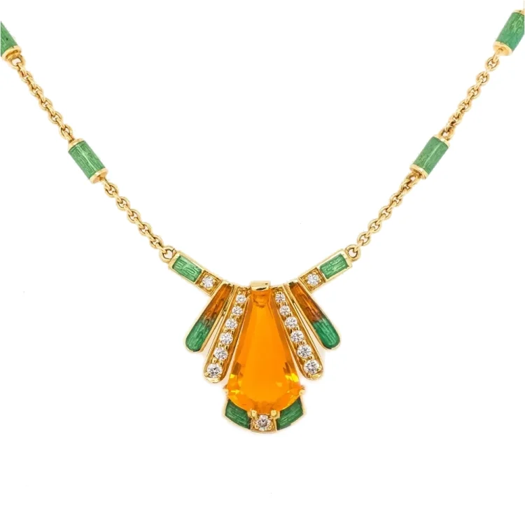 Feueropal Collier