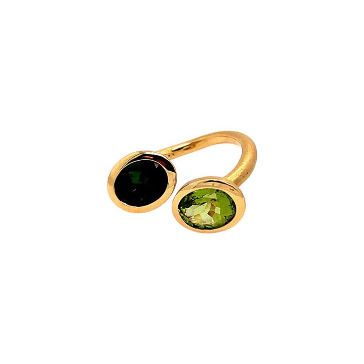 Turmalin Peridot Ring