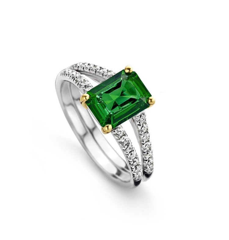 Smaragd-Ring-Brillanten