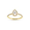 Tropfen Diamant Ring mit Brillanten