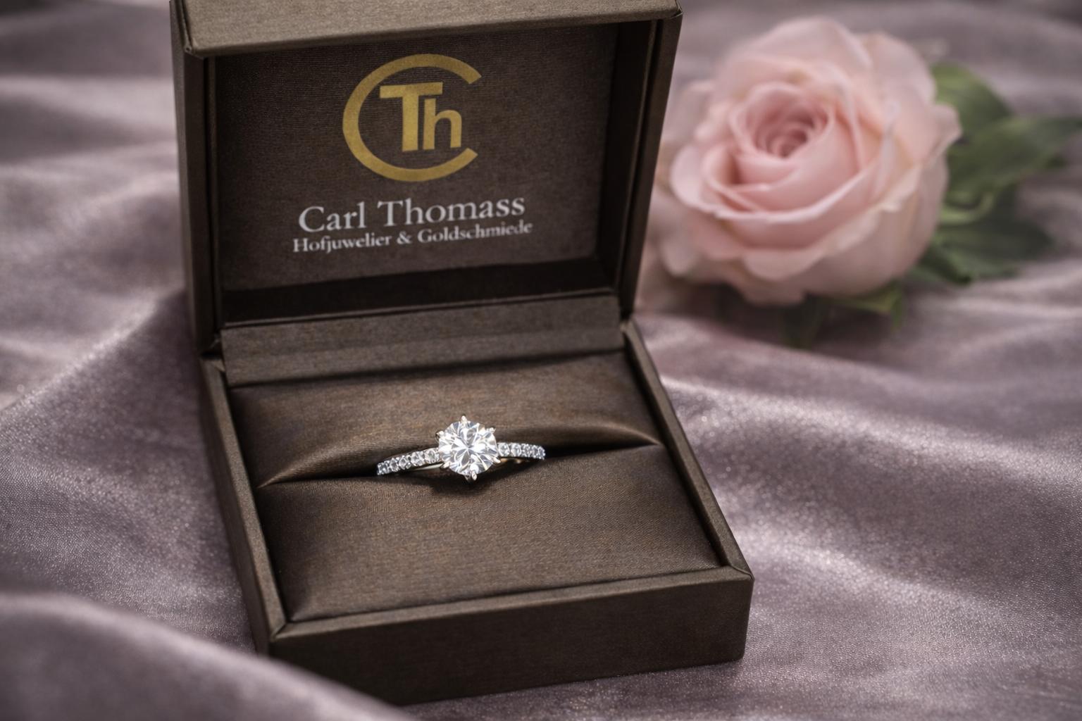 Lupenreiner Diamant Verlobungsring