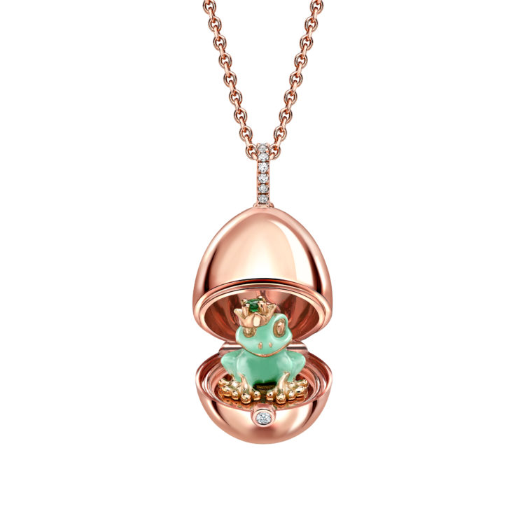 Fabergé Eianhänger mit Froschfigur